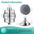 thumbnail image 2 of Showerhead with Filter Shower Filter Combo ,Shower Filter for Hard Water with High Performance Showerhead Filter, 2 of 7