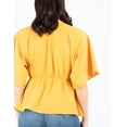 thumbnail image 5 of Blusa manga amplia con elástico en la cintura, 5 of 5