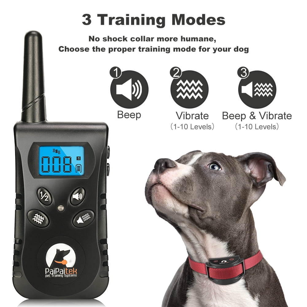 With Remote Paipaitek Shock Collars For Dogs With Remote, 3300Ft