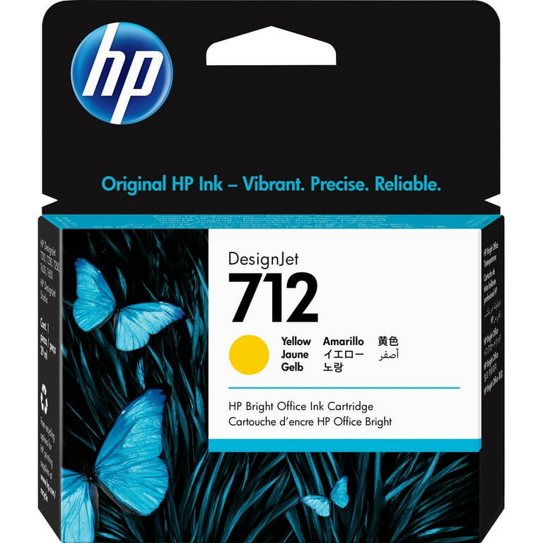 HP 712 DesignJet Ink Cartridge for T650/T630, Cyan, 29ml - Walmart.com