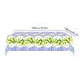 thumbnail image 3 of Lemon Tablecloth 70.8x42.5 Inch Rectangle, Yellow and Blue Tile Flower Pattern Table Cloth Themed Decor for Party Dining Room Birthday Wedding, 3 of 6