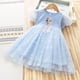 thumbnail image 2 of Vestido de verano Zhivalor estilo occidental princesa Elsa Frozen falda de malla para niña, 2 of 6