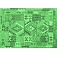 thumbnail image 1 of Ahgly Company Indoor Rectangle Southwestern Emerald Green Country Area Rugs, 4' x 6', 1 of 4