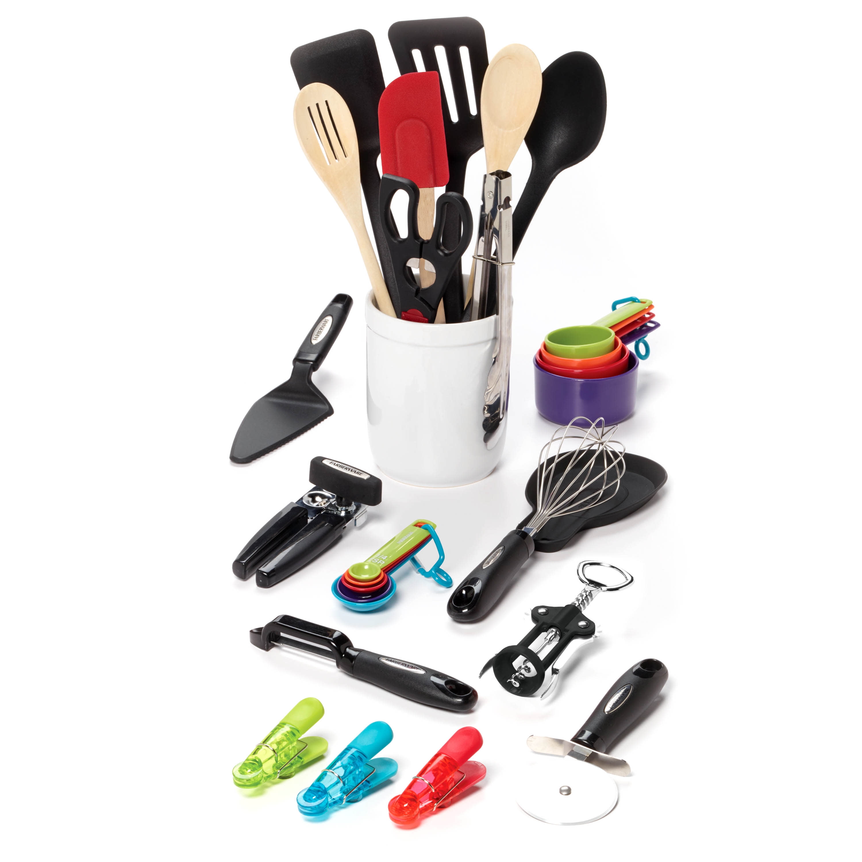 Farberware 28-piece Kitchen Utensil & Gadget Set in Assorted Colors