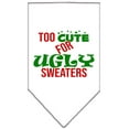thumbnail image 5 of Christmas Pet and Dog Bandana Screen Printed, "Too Cute For Ugly Sweaters", 5 of 9