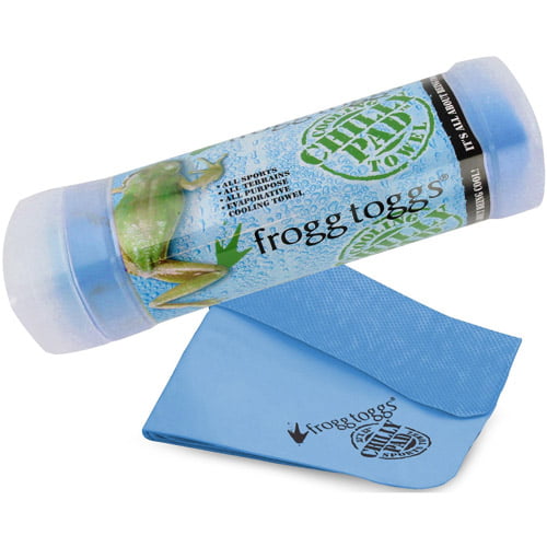 HiVis Green & Blue 33" x 13" 2 PACK Frogg Toggs Chilly Pad Cooling Towel 