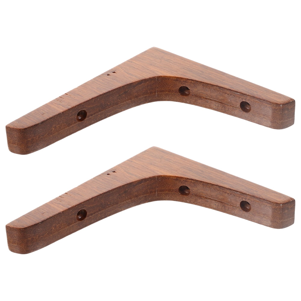 LEXSOMEO 2Pcs Shelf Bracket Heavy Duty Shelf Corner Bracket Floating Shelf Holder Wood Corner Shelf Support Decorative Shelf Bracket Wall Bracket Shelf Mount L Bracket Mounting Bracket Wooden Bracket