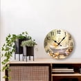 thumbnail image 3 of Eveokoki Bathroom Wall Clock Baby Bath Time Silent Non-Ticking Desk Clock Decorative For Living Room Home Office School Kitchen Wall Decoration Shop Hotel Round 10", 3 of 4