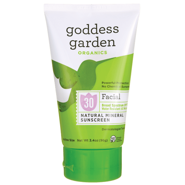 Goddess Garden Facial Natural Mineral Sunscreen Spf 30 3.4 oz Lotion