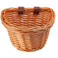thumbnail image 1 of E Cesta de mimbre para bicicleta Cesta de mimbre para bicicleta para niños, s (color miel), 1 of 4