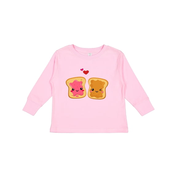 Inktastic Peanut Butter and Jelly Boys or Girls Long Sleeve Toddler T-Shirt