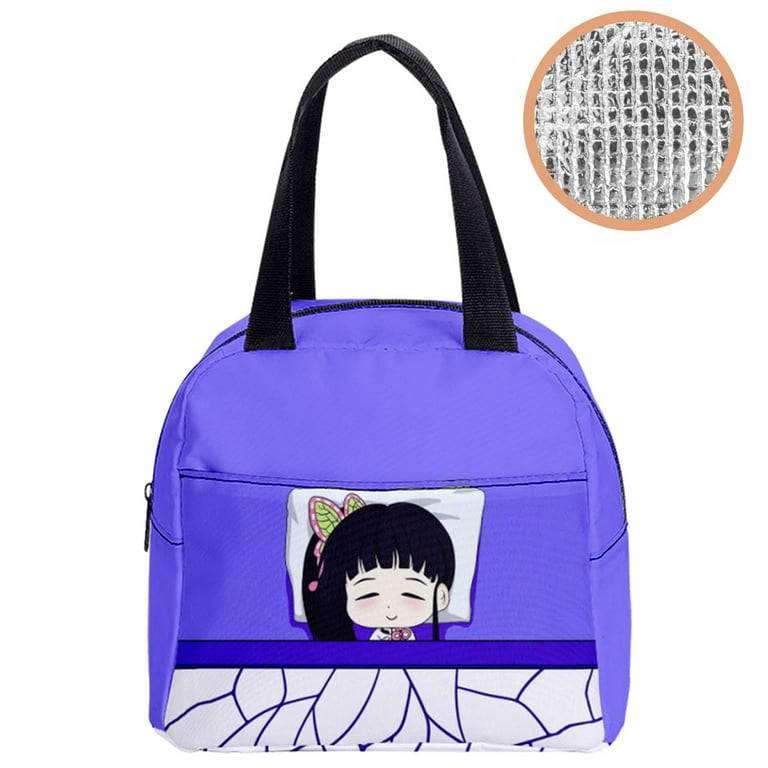 Anime Lunch Box Kamado Nezuko Insulated Lunch Bag For Boys Girls