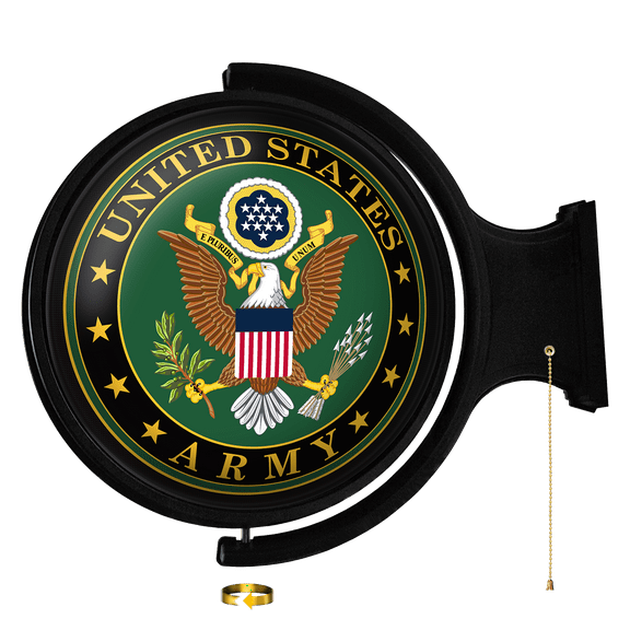 US Army: Original Round Rotating Lighted Wall Sign