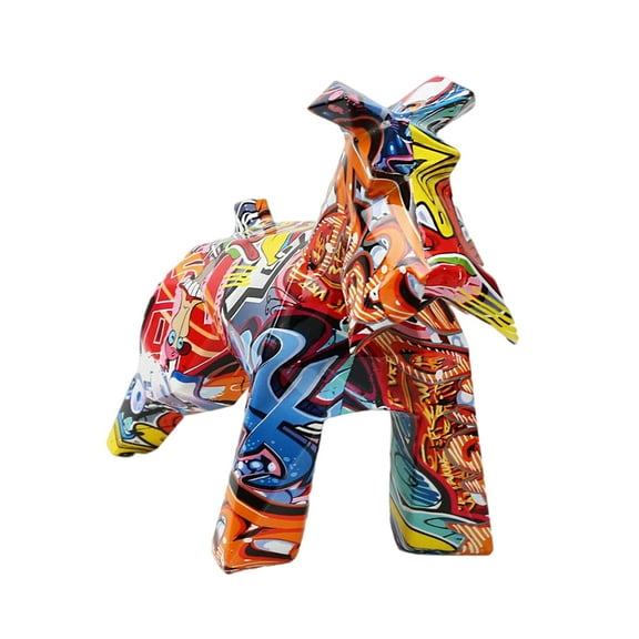 Resin Schnauzer Sculpture Figurine Statue Living Cabinet Desktop