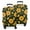 Black Green Leaf, variant on Yellow Sunflower Field Pattern Luggage Cover Fashion Suitcase Cover Baggage Covers Fit 25-28 Inch Luggage (Go Travel)