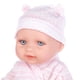 thumbnail image 4 of Reborn Baby Doll vinilo niño con grandes ojos sombrero realista bebé juguete niños regalo, 4 of 6