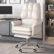 thumbnail image 3 of Computer Chair Luxury Wingback Waterproof and Antifouling Adjustable Rotation Chair Room Office Comfortable Sedentary Furniture My Lux Decor Round, 3 of 17