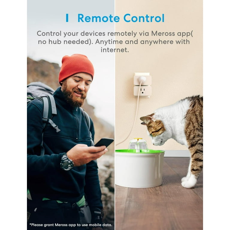 Meross Outdoor Smart Plug Works with HomeKit, Siri,  Alexa – Meross  Official Store