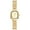 gold, variant on Women's Analog Quartz Business Watch: Detachable Stainless Steel Strap Square Case with Bar scale Watch