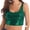 Green, variant on Women's Shiny Metallic Fish Scale Print Cropped Tank Top Vest Tops Festival Rave Outfits Gold One Size