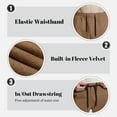 thumbnail image 3 of FEDTOSING Mens Fleece Lined Baggy Sweatpants Winter Wide Leg Comfy Elastic Waist Oversize Track Pants, 3 of 7
