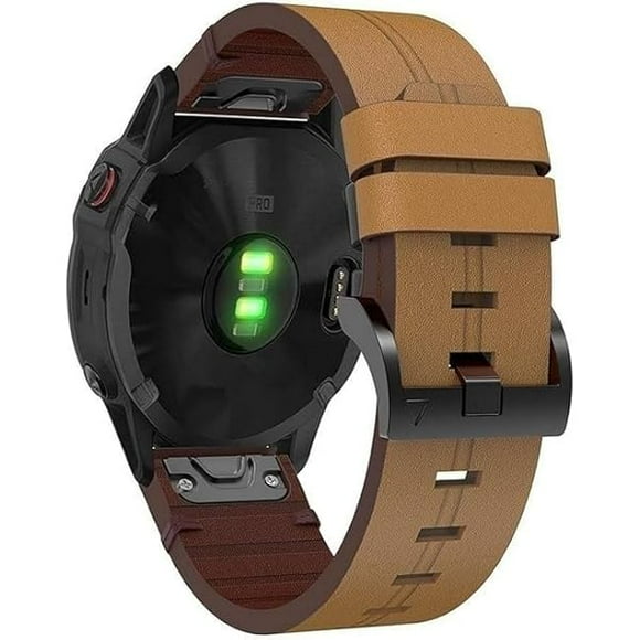 wonima11 Leather Straps Compatible with Garmin Enduro 3/Enduro 2/Enduro Strap, 26mm Adjustable Replacement Wristband Premium Leather Band for Garmin Enduro 3/Enduro 2/Enduro