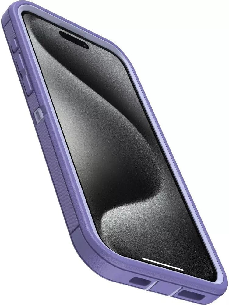 OtterBox Defender Pro Series Case and Holster for iPhone 15 Pro Max Purple Majesty