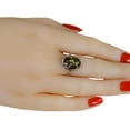 thumbnail image 3 of Sterling Silver and Baltic Green Amber Ring "Ada", 3 of 5