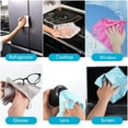 thumbnail image 5 of 9 PACK Microfiber Glass Cleaning Cloths,15.7"x11.8" Lint Free Stainless Steel Windshield Shower Cleaning Cloth,Wine Glass Polishing Towel,Microfiber Wipes for Cleaning, Glass and Window Cleaner, 5 of 8