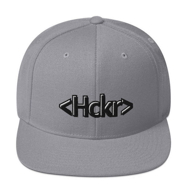 Hckr Hacker Snapback Hat - Dark Text - Walmart.com