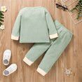 thumbnail image 4 of Vedolay Grils 2023 Outfits Toddler Girl's 2 Piece Set Ruffle Cami Top With Print Flare Leg Pants,Mint Green 18-24 Months, 4 of 5