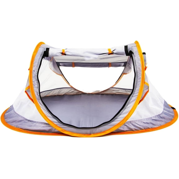 Poray Portable Beach Tent with UPF 50 Sun Shelter, Mosquito Net and Sunshade, Pop Up Travel Tent with Carry Bag & Stakes, Outdoor Indoor Play and Sun Protection