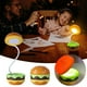 thumbnail image 1 of Luz de noche de hamburguesa Luz de mesa de hamburguesa Luz de soporte suave retráctil Luz de flexión Luz de regalo Luz de noche, 1 of 9