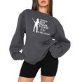 thumbnail image 1 of Qiopertar Femmes Décontracté Manches Longues Col Rond Hauts Blouse Ample Imprimé Graphique Chandail en Molleton Liquidation Livraison Gratuite à Moins de 5$ jusqu'à 90 % de Réduction, 1 of 6