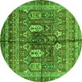 thumbnail image 1 of Ahgly Company Indoor Round Abstract Green Modern Area Rugs, 6' Round, 1 of 4