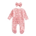 thumbnail image 5 of Hessimy Baby Girl Bubble Romper Newborn Ruffle Sleeveless Toddler Onesie Summer Outfit,Trendy(Pink, 5 of 7