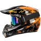 thumbnail image 2 of Casco de motocross Yesmotor para jóvenes y niños, integral, DOT, naranja, 2 of 6