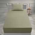 thumbnail image 2 of Lux Decor Collection Twin Sheets Set - 3 Pc Bed Sheets for Twin Size Bed, Microfiber Deep Pocket Bedding Sheets & Pillowcases - Green, 2 of 6