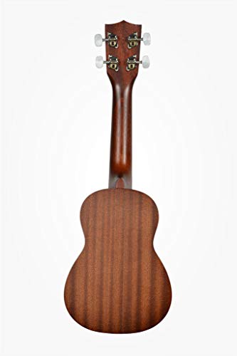 Kala KA-15S-S Satin Spruce Soprano Ukulele Bundle with Gig Bag, Tuner, Austin Bazaar Instructional DVD, and Polishing Cloth