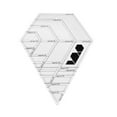 thumbnail image 3 of Clear Acrylic Rulers 45 Degree Diamonds Ruler For Home Diy Sewing Patchwork Craft Quilted Cutting Ruler Scale Home Sewing Tools, 3 of 5