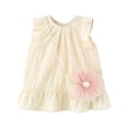 thumbnail image 2 of YHAJDS Baby Girls Floral Print Dress Ruffle Hem with Purse Set for 6 Months-4 Years, 2 of 5