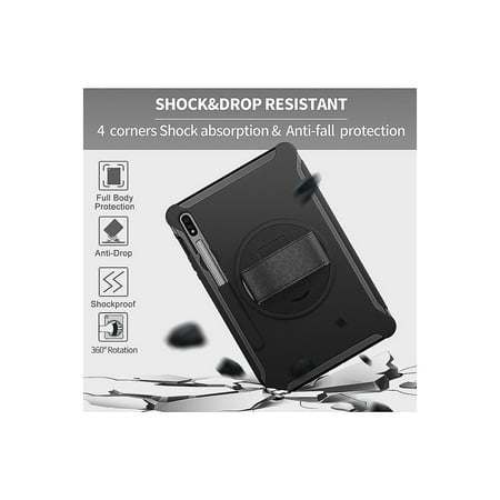 SaharaCase - PROTECTION Hand Strap Series Case for Samsung Galaxy Tab S8 - Black