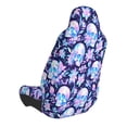 thumbnail image 3 of Picia crystal Skull flower leaf Print Waterproof Sweating Car Seat Cover for Post Gym Workout, Running, Beach and Hiking, Universal Fit Anti-Slip Bucket Seat Protector, 3 of 5