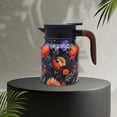 thumbnail image 4 of Floral Pattern Tea Pot with Built-In Infuser 27 Oz Stainless Steel Long Insulation Capacity for Hot Brewing, 4 of 6