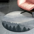 thumbnail image 4 of Nature Forest Round Area Rugs for Bedroom Living Room, 2FT Soft Comfy Indoor Circle Carpets, Carpet Home Decor Floor Mat, 4 of 6
