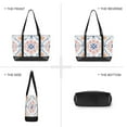 thumbnail image 6 of FORMRS Canvas Laptop Tote Bag for Women with 15.6" Computer Compartments Shoulder Handbag, Pink Mosaic Pattern, 6 of 7