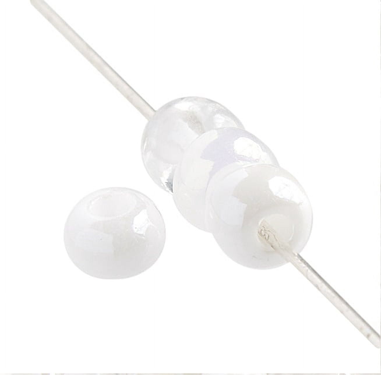 John Bead Czech Pony Beads 2/0 White Mix Bead for Jewelry Making Crafts, 500g