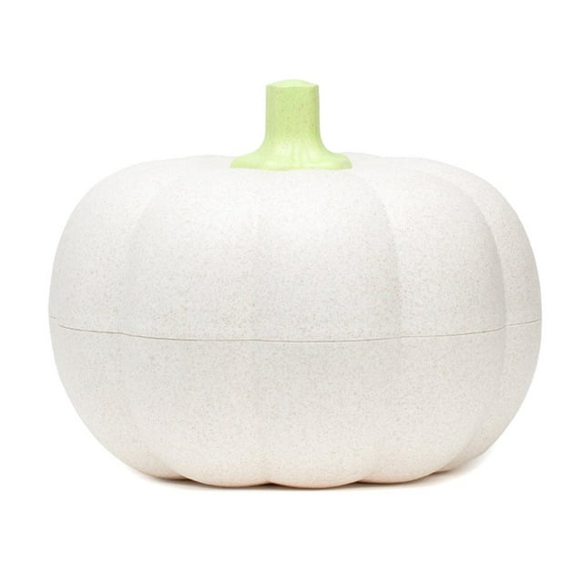 DEBGFS Pumpkin Candy Dish Plastic Box Jar Double Layer Candy Dish with Lid Bowl Basket Container