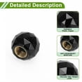 thumbnail image 5 of Unique Bargains 4 Pcs Tire Valve Stem Caps Decorative Shining Ball Style Tyre Valve Dust Covers 7x18mm Plastic Copper Black, 5 of 7