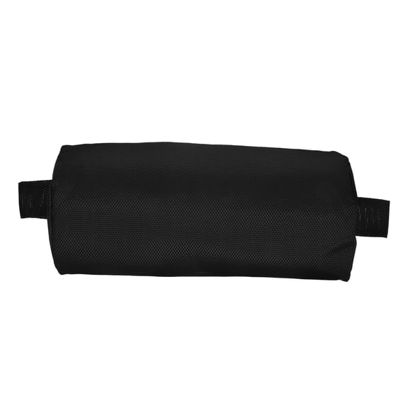 CIMAXIC Black Cloth Sponge Rectangular Beach Chair Pillow for Use 11.8x5.9x2in 1Pcs